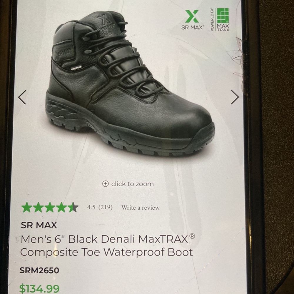 Steel toe boots